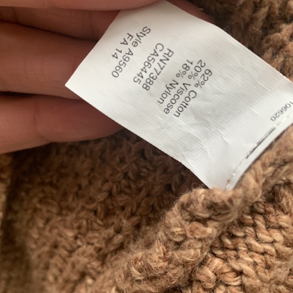 MADEWELL Shawl Collar Snap Cardigan Sweater Tan - Picture 7 of 9